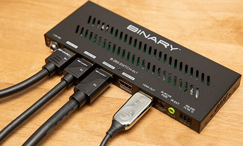 Binary™ 4K HDR Switch mit IR - 4x1 (8527690563932)