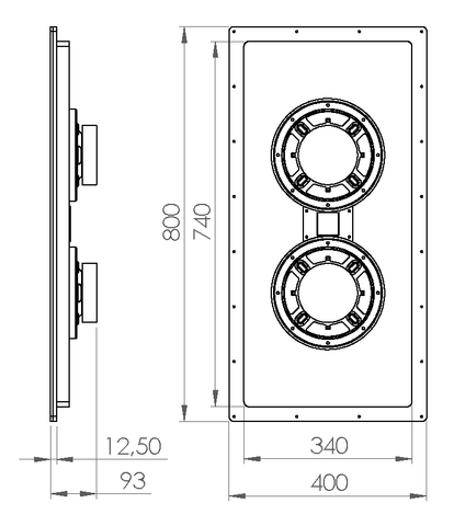 cerasonar 4080 sub – Unsichtbarer Einbau-Subwoofer – CINE-CRAFT