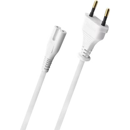 Oehlbach Powercord C7 - High-quality power cable with Euro flat plug