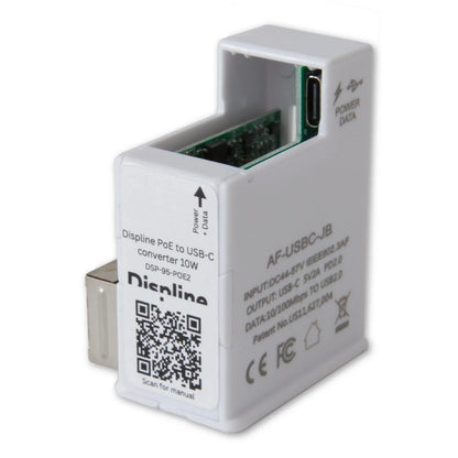 Displine PoE Converter 22W – Power and data supply for tablets with USB-C