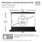 Elite Screens - EZ CINEMA TAB-TENSION PLUS - TELESCOPE SYSTEM (CineGrey 4D) - 113 inches &amp; 121 inches