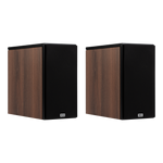 Heco-Aurora XT300-Hero-Pair-walnut-Grill-On
