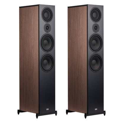 Heco-AuroraXT1000-Hero-Pair-walnut-Grill-Off