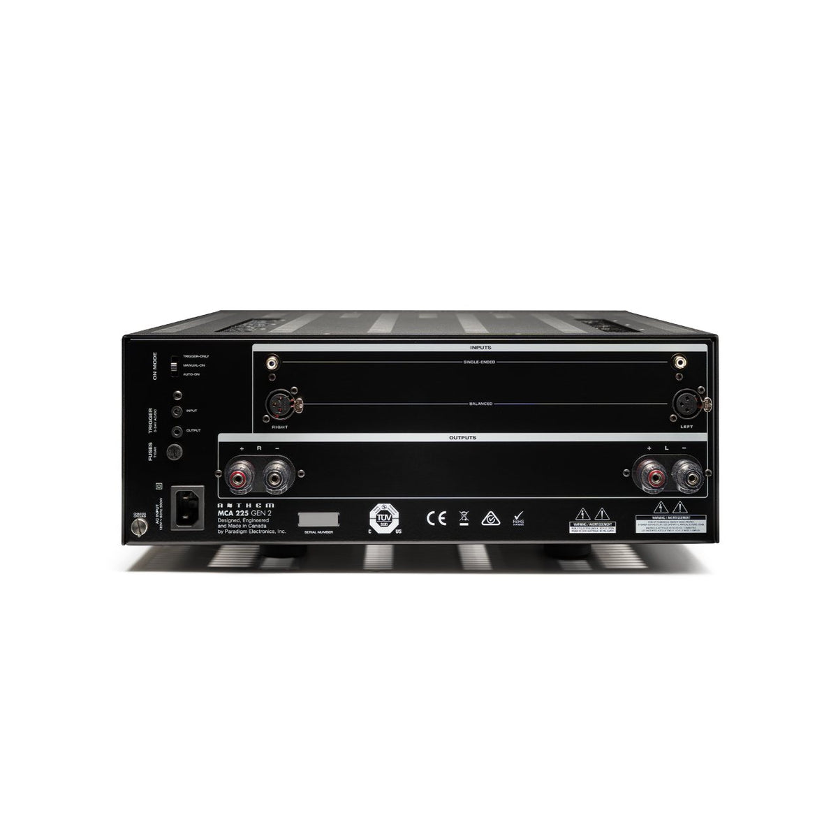 Anthem MCA 225 Gen2 2-Kanal-Endstufe – Rückseite