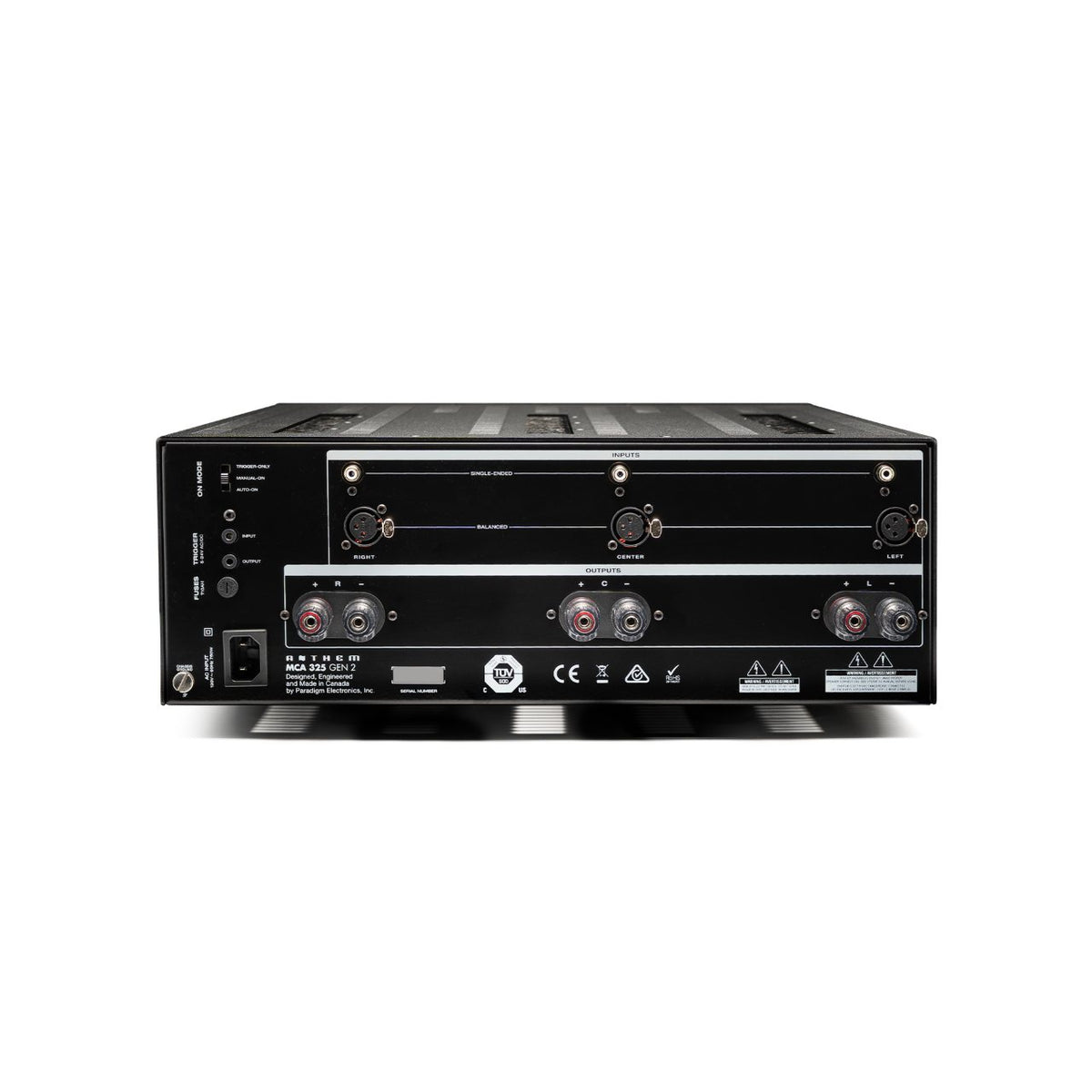 Anthem MCA 325 Gen2 3-Kanal-Endstufe – Rückseite