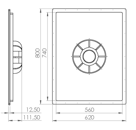 cerasonar 6280 sub – Unsichtbarer Subwoofer für Trockenbau – CINE-CRAFT