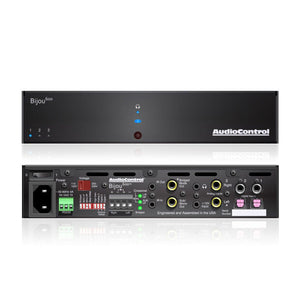 AudioControl Bijou 600 Stereo-Verstärker mit DAC – Front und Rückseite