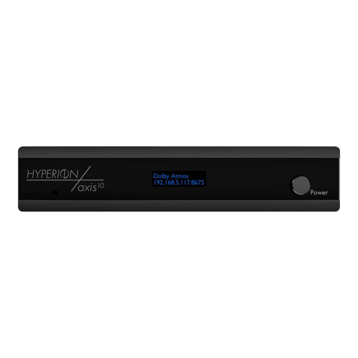 AudioControl Hyperion AXIS-10 eARC-zu-Dante-Prozessor 10 Kanäle – Frontansicht