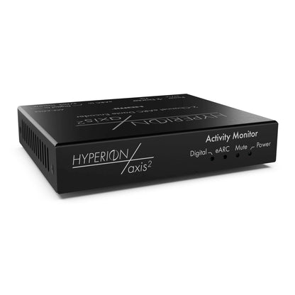 AudioControl Hyperion AXIS-2 eARC-zu-Dante-Encoder – Gerät schräg von vorn