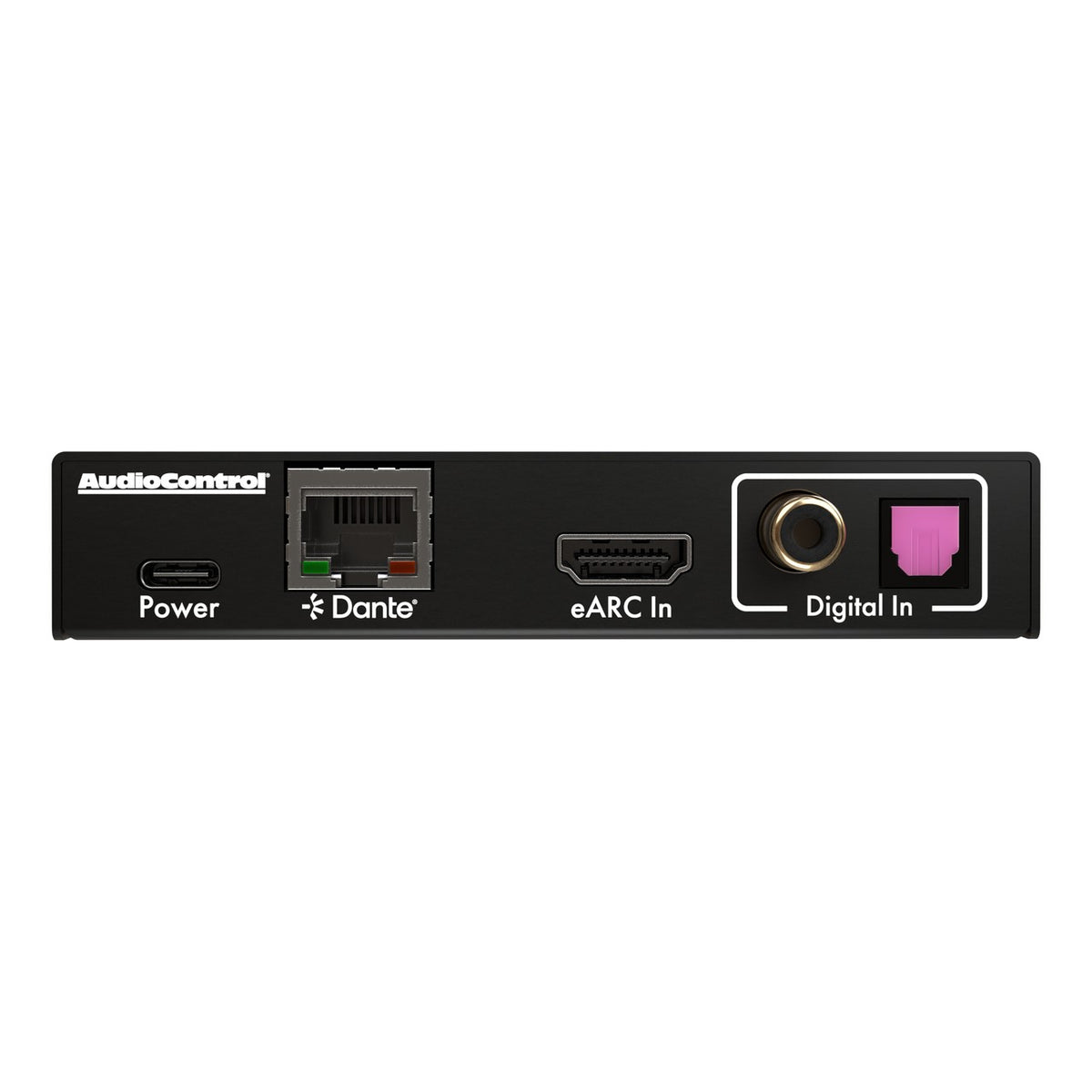 AudioControl Hyperion AXIS-2 eARC-zu-Dante-Encoder – Anschlüsse