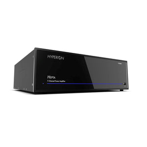 AudioControl Hyperion Hepta 7-Kanal-Endstufe mit Dante – Front schräg links