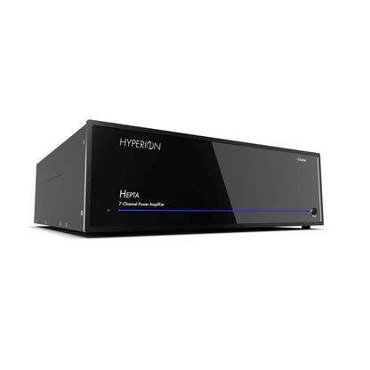 AudioControl Hyperion Hepta 7-Kanal-Endstufe mit Dante – Front schräg links