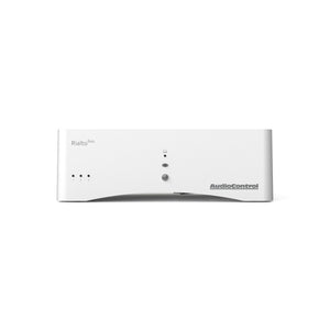 AudioControl Rialto 600 Stereo-Verstärker mit DAC in Weiß – Frontansicht