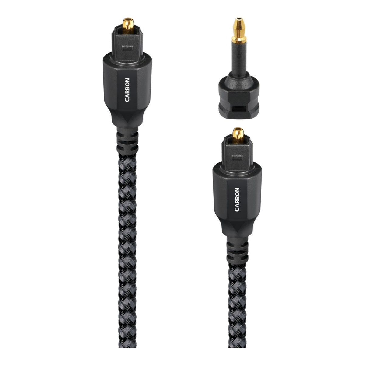 AudioQuest OptiLink Carbon – Toslink-Stecker mit Mini-Adapter
