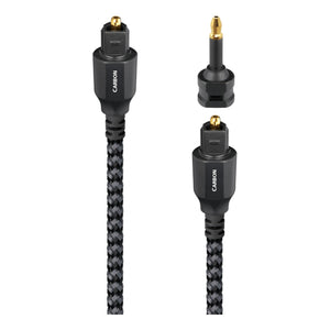 AudioQuest OptiLink Carbon – Toslink-Stecker mit Mini-Adapter