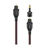 AudioQuest OptiLink Cinnamon – Toslink-Stecker und Mini-Adapter