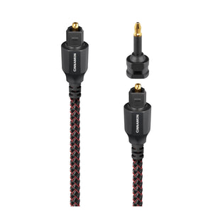 AudioQuest OptiLink Cinnamon – Toslink-Stecker und Mini-Adapter