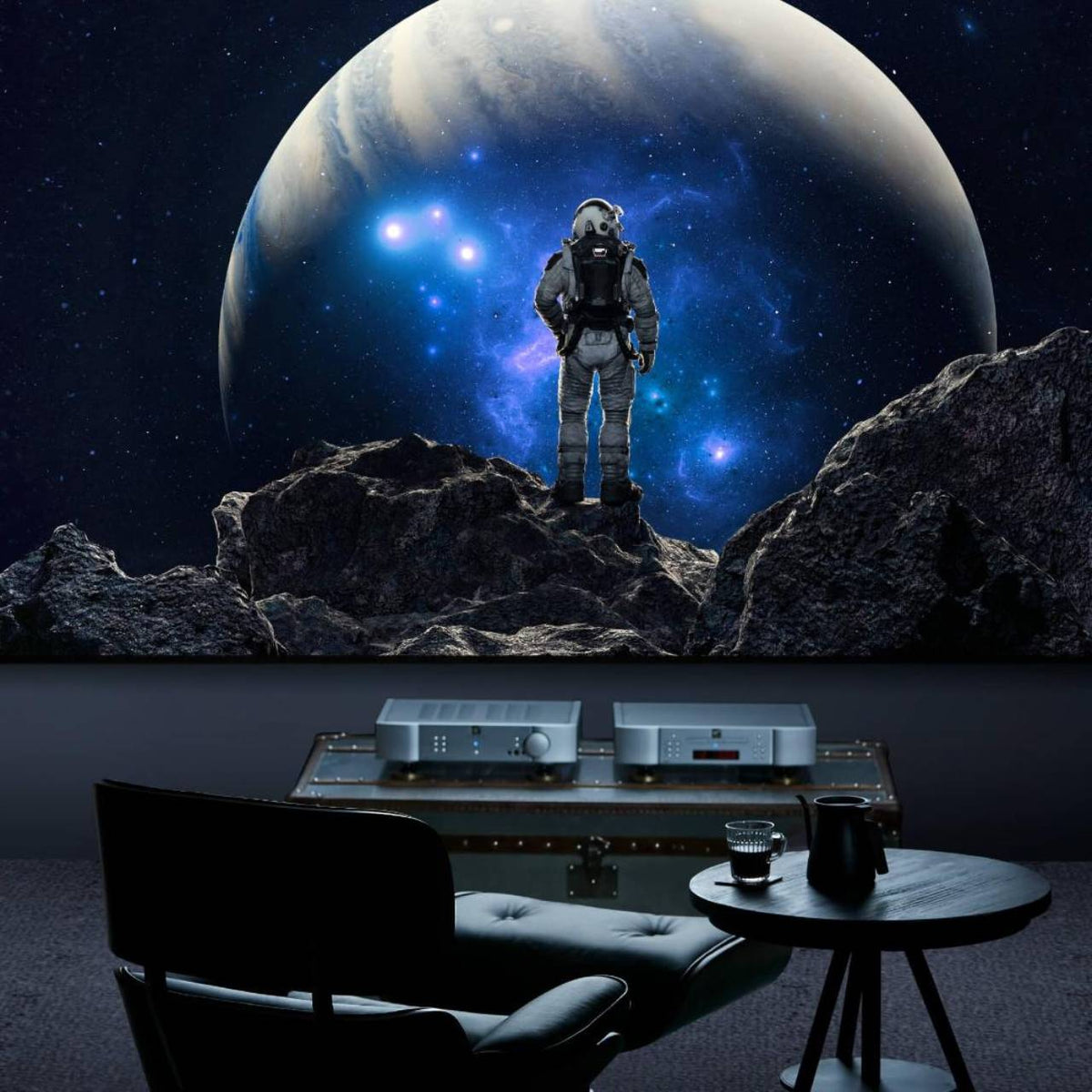 BenQ W4100i 4K-LED-Beamer im Heimkino – Lifestyle