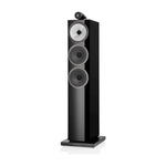 Bowers & Wilkins 703 S3 Standlautsprecher (Paar) – in Schwarz Hochglanz, Frontansicht