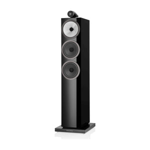 Bowers & Wilkins 703 S3 Standlautsprecher (Paar) – in Schwarz Hochglanz, Frontansicht