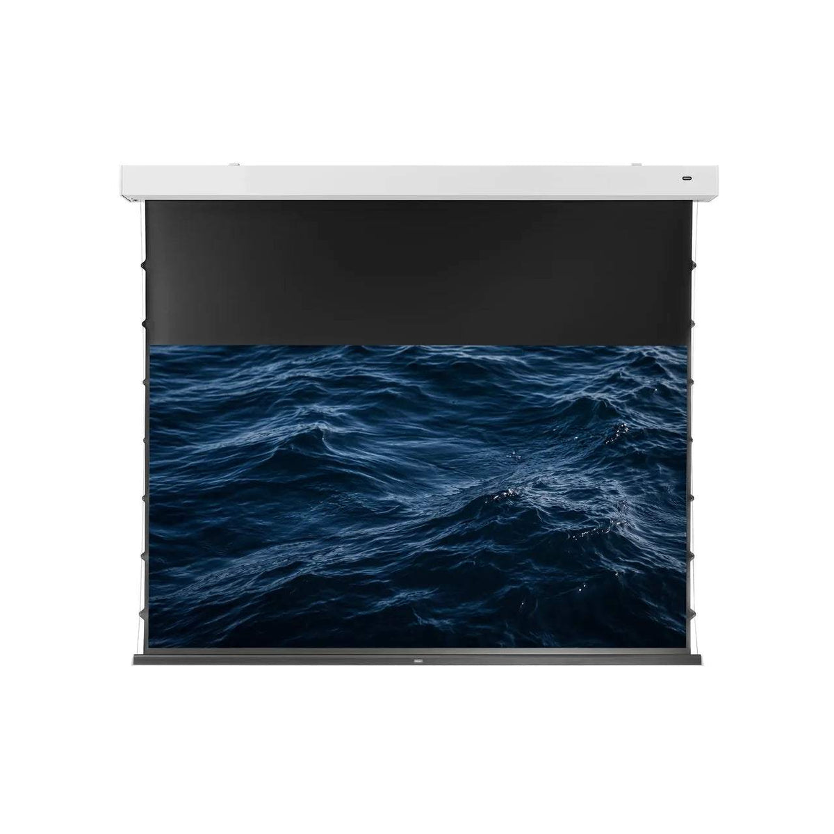 celexon 4K Pro MWHT Motorleinwand Tension – Frontansicht