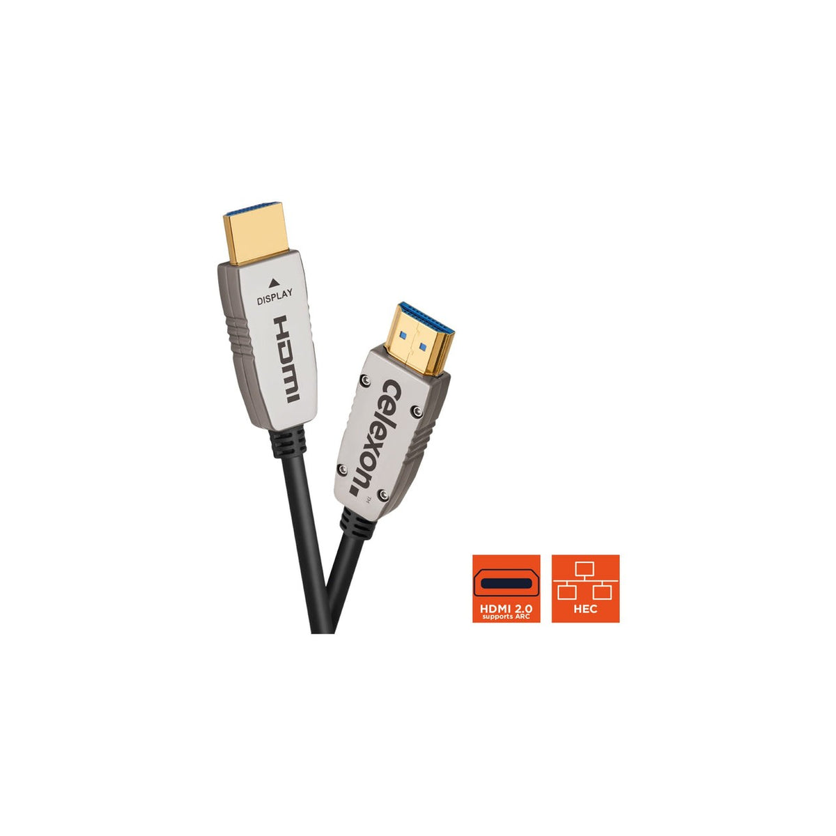 celexon UHD Fibre HDMI 2.0b Glasfaserkabel – Schwarz