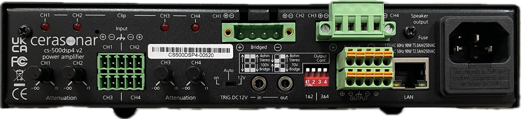 cerasonar cs-500dsp4 – cerasonar cs-500dsp4 v2 DSP Verstärker – CINE-CRAFT