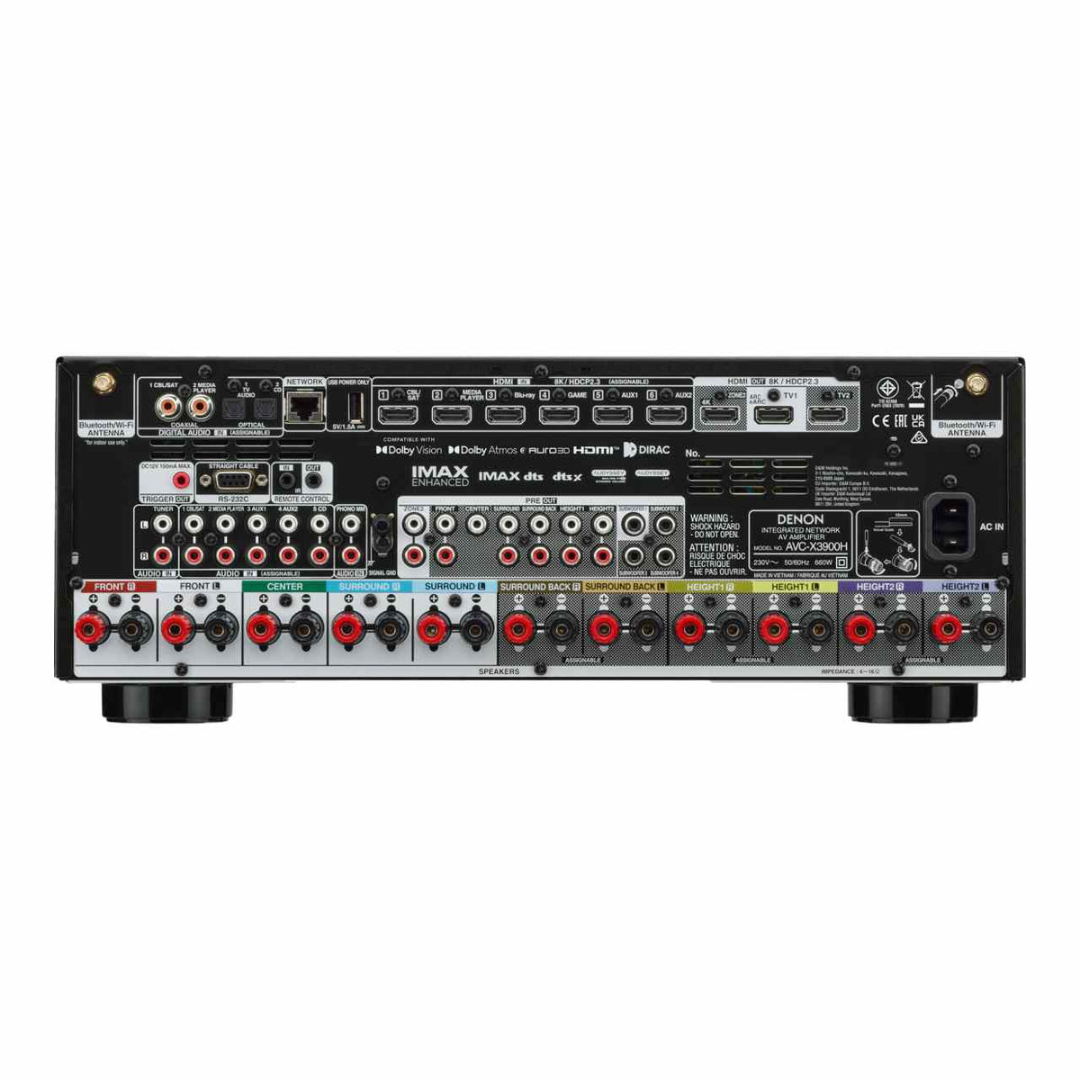 Denon AVC-X3900H 9.4-Kanal AV-Verstärker – Ansicht 4