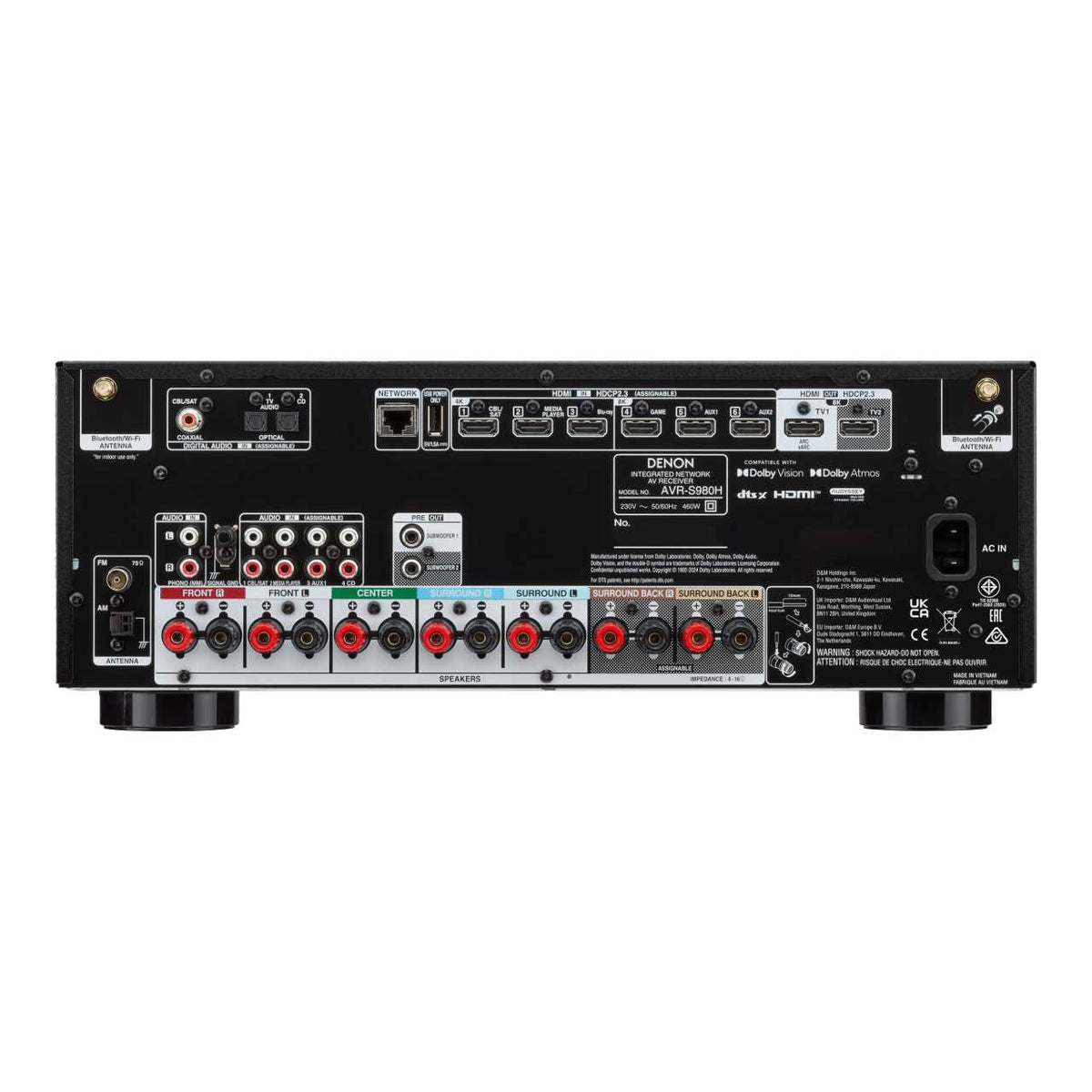 Denon AVR-S980H 7.2-Kanal AV-Receiver – Ansicht 4