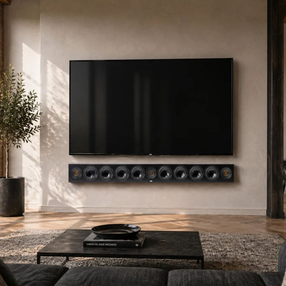 ELAC Vertex Serie 3 SB-VJ41L – unter dem Fernseher an der Wand
