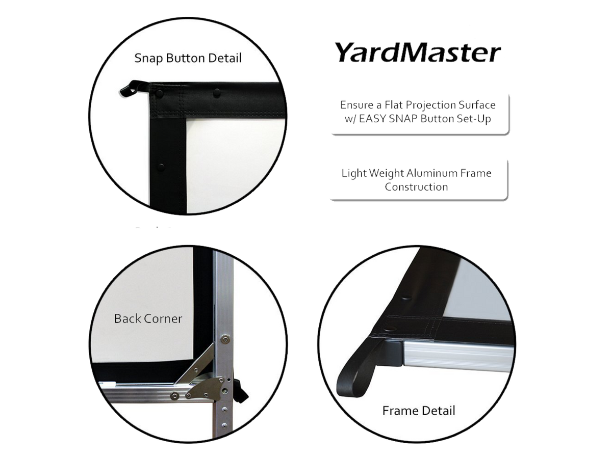 Elite Screens Yard Master 2 - Mobile Outdoor Leinwand – Ansicht 5