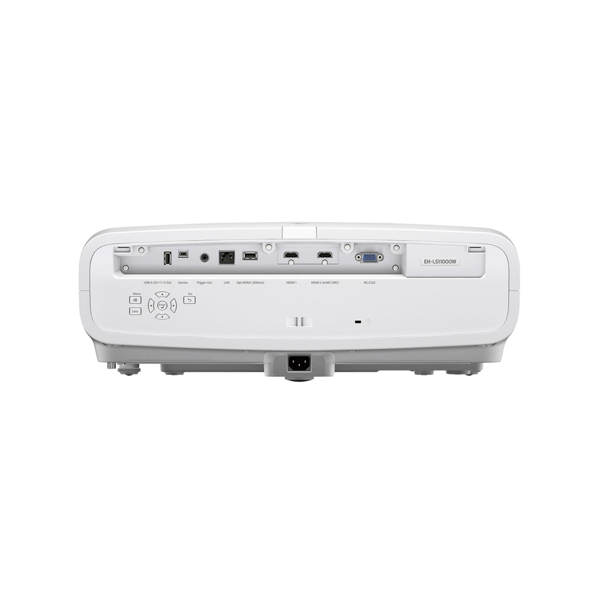 Epson EH-LS11000W – Rückseite mit Anschlüssen
