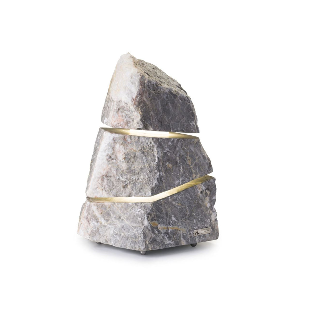 Essenze di Luce Menhir di Luce Cross Naturstein-Leuchte