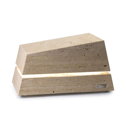Essenze di Luce Menhir Minimal Sound Naturstein-Lautsprecher mit LED-Licht