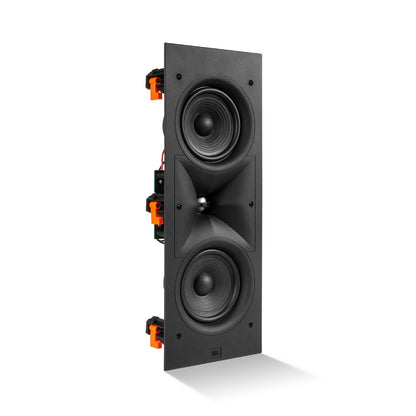 JBL Stage 250WL Wandeinbaulautsprecher schräg von vorn ohne Gitter