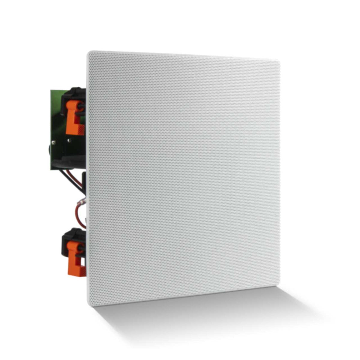 JBL Stage 260CSA Deckeneinbaulautsprecher (abgewinkelt) mit weißem rahmenlosem Gitter