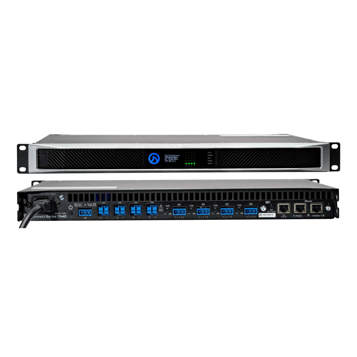 LEA CS704 4-Kanal DSP-Verstärker – Dante