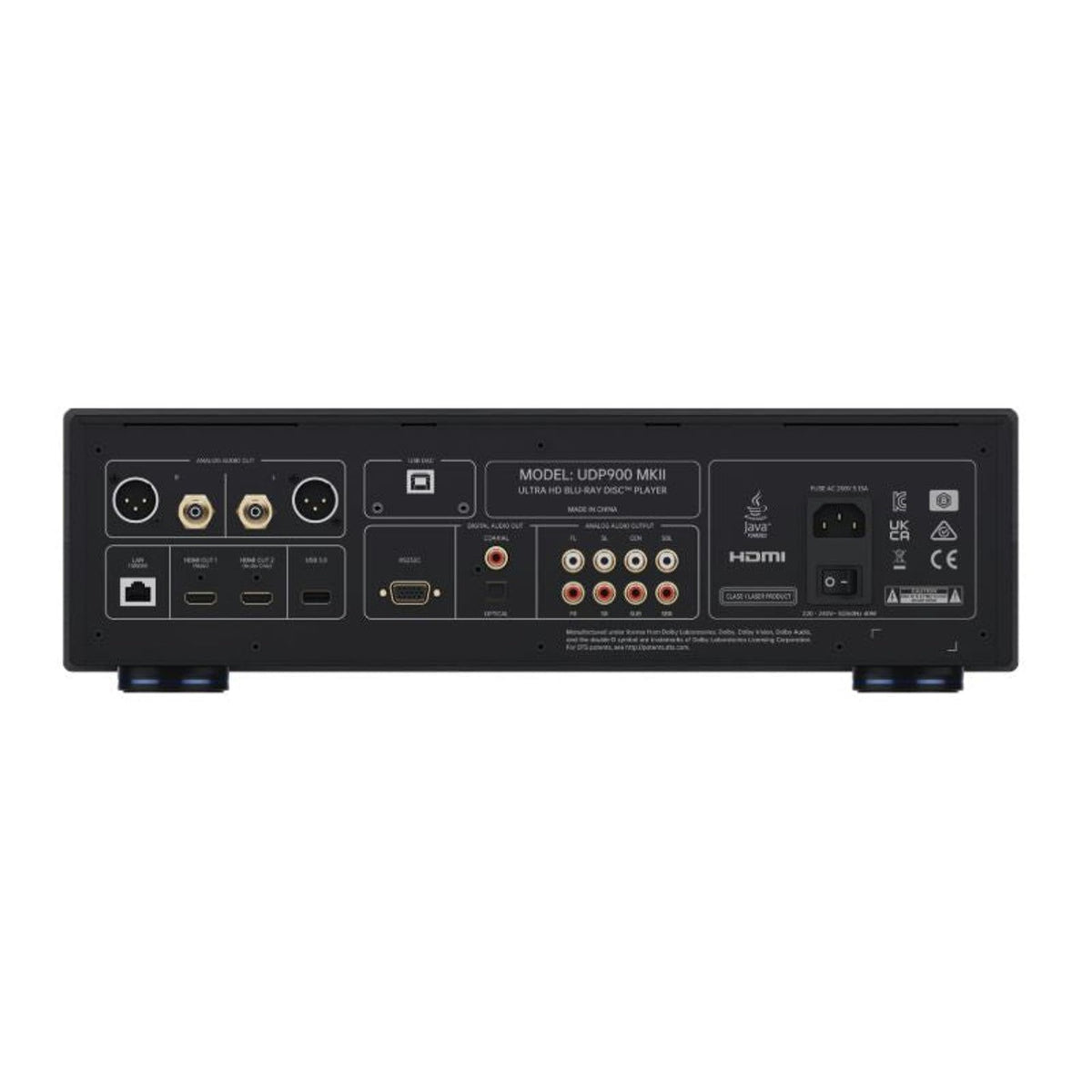 Magnetar UDP900 MKII 4K-UHD-Blu-ray-Player – Rückseite