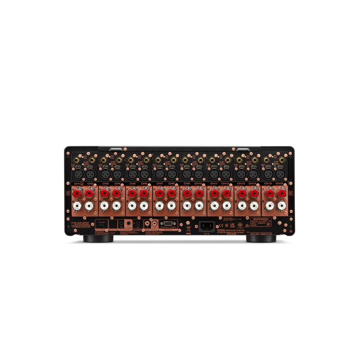 Marantz AMP 10 16-Kanal-Endstufe, Anschlüsse auf der Rückseite