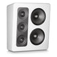 Miller & Kreisel MP300 On-Wall-Lautsprecher in Satin Weiß, Schrägansicht
