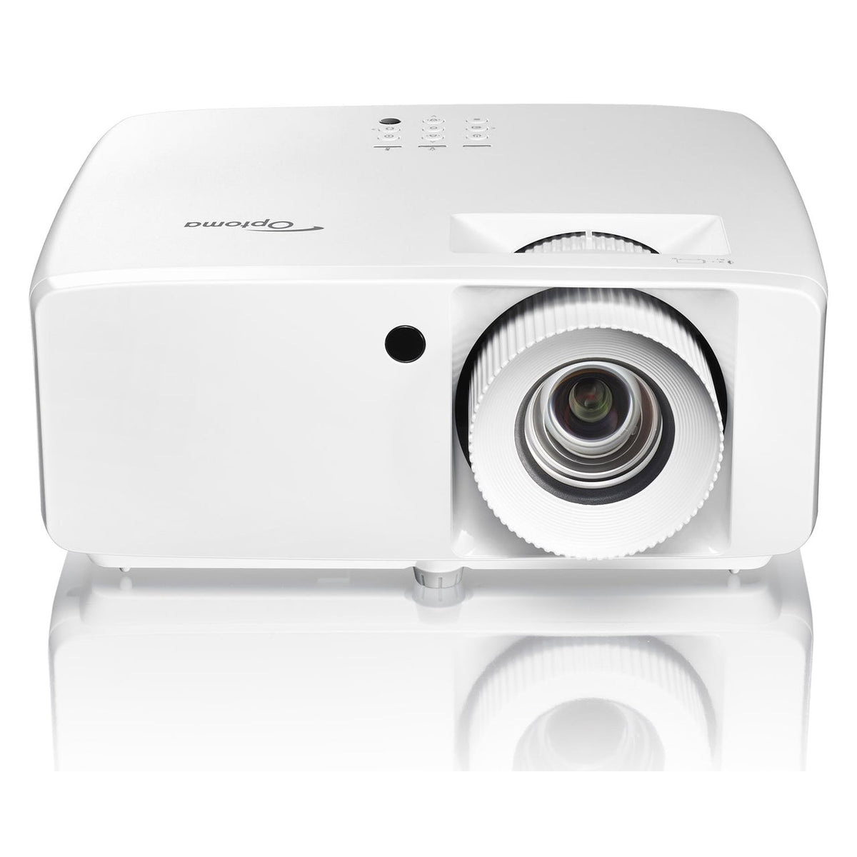 Optoma UHZ67-W 4K-Laser-Beamer in Weiß – Frontansicht