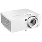 Optoma UHZ67-W 4K-Laser-Beamer in Weiß – Ansicht schräg von vorn