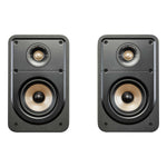 Polk Signature Elite ES15 Regallautsprecher (Paar) in Schwarz, Frontansicht