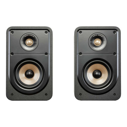 Polk Signature Elite ES15 Regallautsprecher (Paar) in Schwarz, Frontansicht