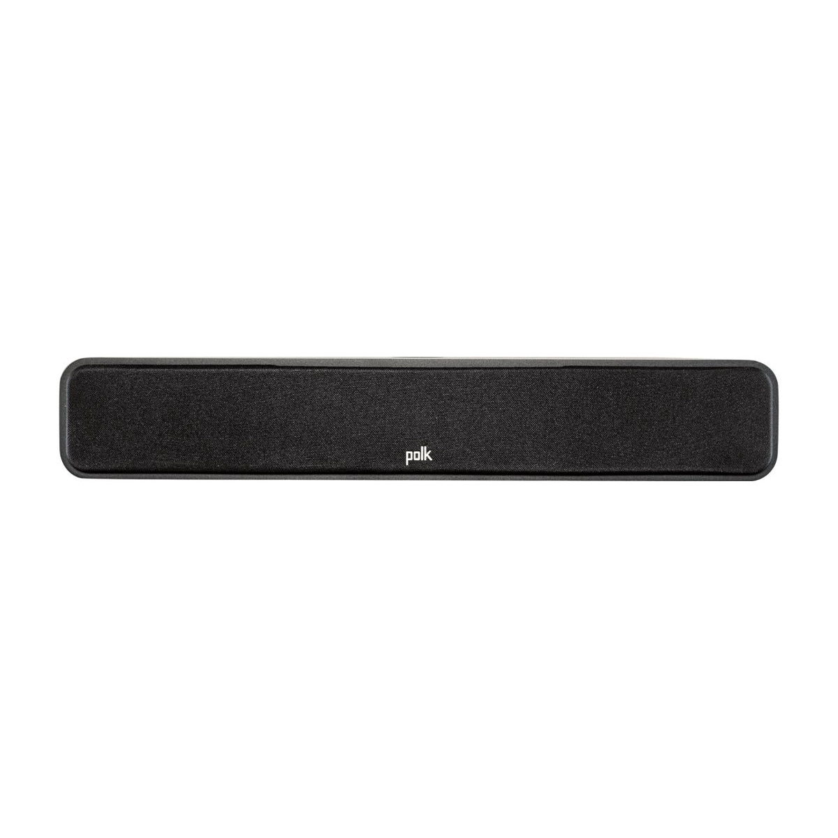 Polk Signature Elite ES35 Centerlautsprecher in Schwarz mit Abdeckung, Frontansicht