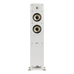 Polk Signature Elite ES50 Standlautsprecher (Paar) in Weiß, Frontansicht