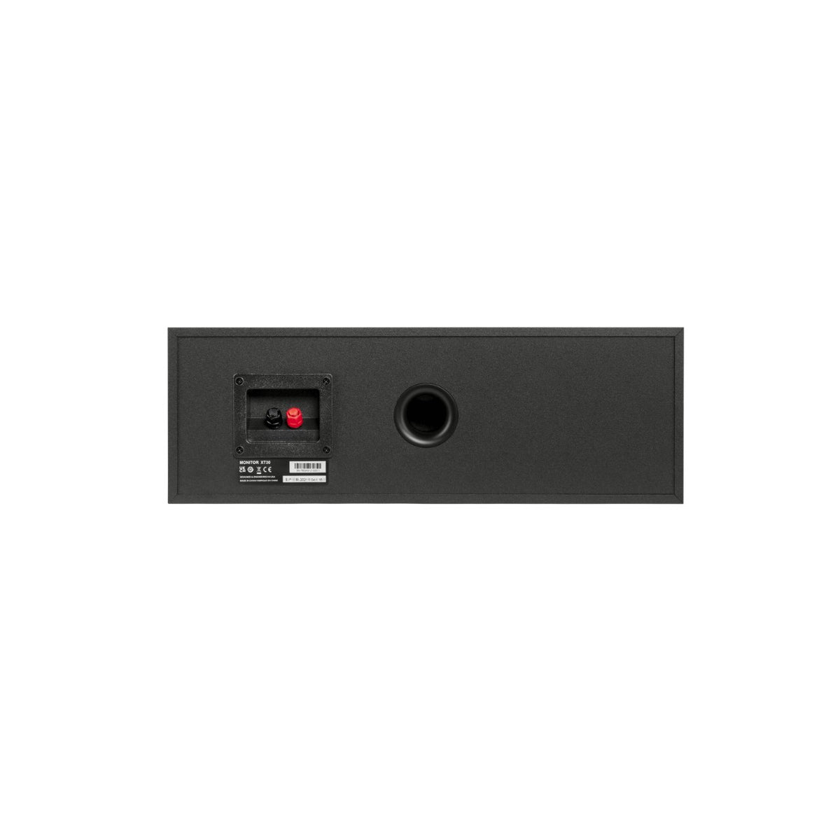 Polk Monitor XT30 Centerlautsprecher, Rückseite mit Bassreflexöffnung