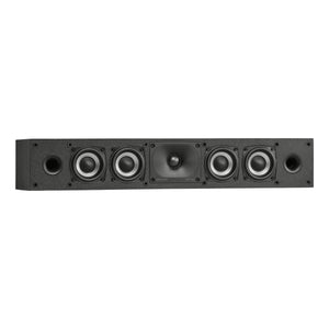 Polk Monitor XT35 Centerlautsprecher in Schwarz, Frontansicht ohne Abdeckung