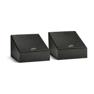Polk Monitor XT90 Höhenlautsprecher (Paar) in Mattschwarz mit Stoffabdeckung, Schrägansicht