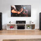 Polk Reserve R300 Center-Lautsprecher im Wohnzimmer unter dem Fernseher